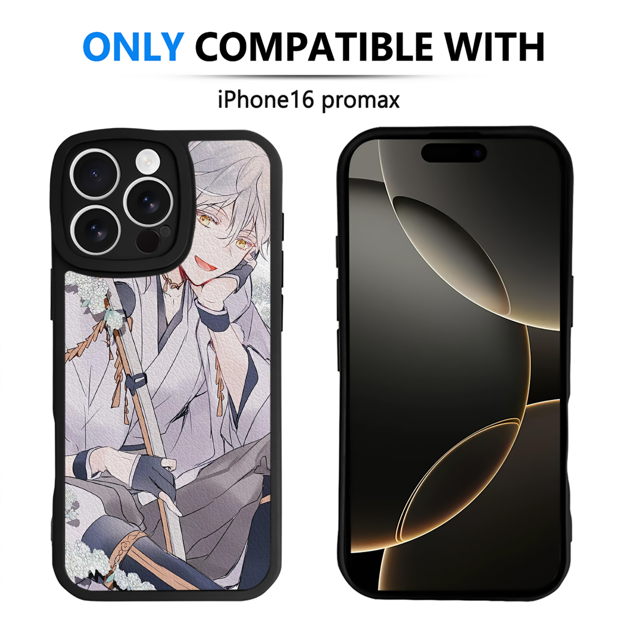 （画像用） 刀剣乱舞 Touken Ranbu 【iPhone 16シリーズ対応】シリコンスマホケース（レザー調） 材質：シリコン